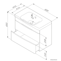  AM.PM Тумба под умывальник Like [M80FHX0802WG] - Превью изображения №2 — Интернет-магазин ПроЗаказ