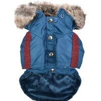 Куртка для животных Puppia Brock с капюшоном PAUD-JM1851-TE-L (синий) - Превью изображения №2 — Интернет-магазин ПроЗаказ