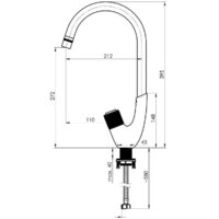 Смеситель Rubineta Swan-33(BK) SW0068 - Превью изображения №3 — Интернет-магазин ПроЗаказ