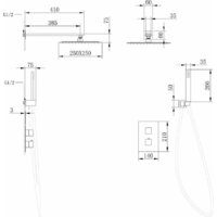 Душевая система  Abber Daheim AF8251W - Превью изображения №3 — Интернет-магазин ПроЗаказ
