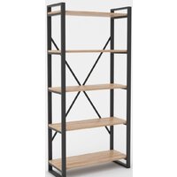 Hype Mebel Стандарт-2 50x170 (черный/дуб галифакс натуральный)