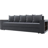 Лига диванов Дубай Лайт 114370 (велюр серый)