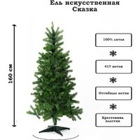 Ель National Tree Company Сказка СК-160 (160 см) - Превью изображения №3 — Интернет-магазин ПроЗаказ