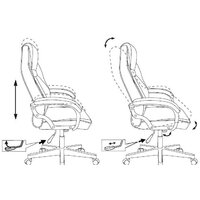 Игровое (геймерское) кресло Zombie Driver (черный/белый) - Превью изображения №14 — Интернет-магазин ПроЗаказ