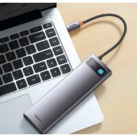 Док-станция Baseus Metal Gleam Series 12-in-1 Multifunctional Type-C Hub Docking Station WKWG020213 - Превью изображения №5 — Интернет-магазин ПроЗаказ