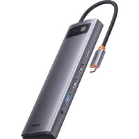Док-станция Baseus Metal Gleam Series 12-in-1 Multifunctional Type-C Hub Docking Station WKWG020213 - Превью изображения №3 — Интернет-магазин ПроЗаказ