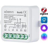 Реле Hommyn zigbee 2 канала RLZBN02 (с нейтралью) - Превью изображения №12 — Интернет-магазин ПроЗаказ
