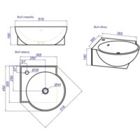 Умывальник Aqwella Дельта 45 - Превью изображения №3 — Интернет-магазин ПроЗаказ