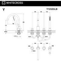 Смеситель Whitecross Y Y1232GL (золото) - Превью изображения №3 — Интернет-магазин ПроЗаказ