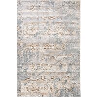 Radjab Carpet Бьянка Прямоугольник D057A 8083RK-B (1.4x2, Cream Shirink/Blue Fdy)