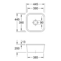Кухонная мойка Villeroy & Boch Cisterna 50 670301R1 - Превью изображения №2 — Интернет-магазин ПроЗаказ