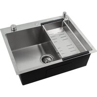 Кухонная мойка Futur FK 6050 Eco Embossing Pop-up Board plus (Satin) - Превью изображения №3 — Интернет-магазин ПроЗаказ