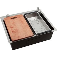 Кухонная мойка Futur FK 6050 Eco Embossing Pop-up Board plus (Satin) - Превью изображения №2 — Интернет-магазин ПроЗаказ