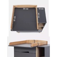 Детский комод Rant Lago Pro 800/4 (moon grey) - Превью изображения №5 — Интернет-магазин ПроЗаказ