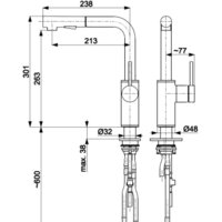 Смеситель Armatura Duero Basic 6623-110-22 - Превью изображения №2 — Интернет-магазин ПроЗаказ