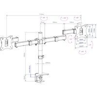 Кронштейн для монитора Arm Media LCD-T04 - Превью изображения №2 — Интернет-магазин ПроЗаказ