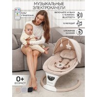 Шезлонг Amarobaby Teddy Swing AB24-22TED/03 (бежевый) - Превью изображения №9 — Интернет-магазин ПроЗаказ