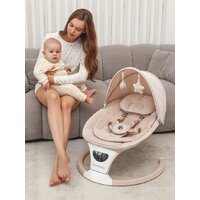 Шезлонг Amarobaby Teddy Swing AB24-22TED/03 (бежевый) - Превью изображения №7 — Интернет-магазин ПроЗаказ