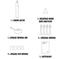 Электрическая зубная щетка Xiaomi Electric Toothbrush T302 MES608 (международная версия, серебристый) - Превью изображения №2 — Интернет-магазин ПроЗаказ