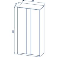 Шкаф распашной Mio Tesoro Варма Stor 105 (белый) - Превью изображения №6 — Интернет-магазин ПроЗаказ