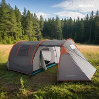 Кемпинговая палатка Sundays ZC-TT015 (темно-серый/оранжевый) - Превью изображения №8 — Интернет-магазин ПроЗаказ