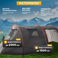 Кемпинговая палатка Sundays ZC-TT015 (темно-серый/оранжевый) - Превью изображения №2 — Интернет-магазин ПроЗаказ