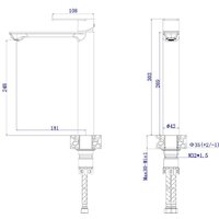 Смеситель AV Engineering AVLES0-BW1 - Превью изображения №2 — Интернет-магазин ПроЗаказ