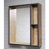  Домино Шкаф с зеркалом для ванной Alfa 60 DA6103HZ (левый/правый) - Превью изображения №4 — Интернет-магазин ПроЗаказ