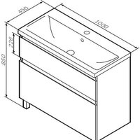  AM.PM Тумба под умывальник X-Joy M85AFSX1002WG - Превью изображения №5 — Интернет-магазин ПроЗаказ