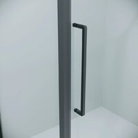 Душевая дверь Niagara Nova NG-35-12AGR 120х195 (графит/прозрачное стекло) - Превью изображения №3 — Интернет-магазин ПроЗаказ