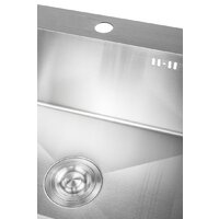 Кухонная мойка Saniteco 6045 + Spike F9S07011 (сатин, с сифоном, дозатором и коландером) - Превью изображения №10 — Интернет-магазин ПроЗаказ