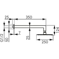 Верхний душ Ferro NPT14BL - Превью изображения №2 — Интернет-магазин ПроЗаказ