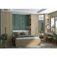 Шкаф-гармошка Евва Лайн ЛН-1U.930х930(2Z) Угловой (гикори кингстон) - Превью изображения №3 — Интернет-магазин ПроЗаказ