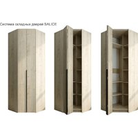 Шкаф-гармошка Евва Лайн ЛН-1U.930х930(2Z) Угловой (гикори кингстон) - Превью изображения №6 — Интернет-магазин ПроЗаказ