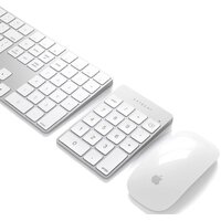 Цифровой блок Satechi Aluminum Slim Rechargeable Bluetooth Keypad (серебристый) - Превью изображения №4 — Интернет-магазин ПроЗаказ