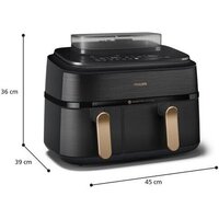 Аэрогриль (аэрофритюрница) Philips 5000 Series Ovi Dual Basket NA552/00 - Превью изображения №3 — Интернет-магазин ПроЗаказ
