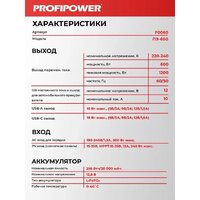 Портативная зарядная станция Profipower ПЭ-600 - Превью изображения №21 — Интернет-магазин ПроЗаказ