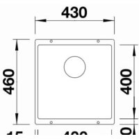 Кухонная мойка Blanco Subline 400-U 525990 (черный) - Превью изображения №2 — Интернет-магазин ПроЗаказ