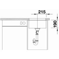 Кухонная мойка Blanco Subline 400-U 525990 (черный) - Превью изображения №4 — Интернет-магазин ПроЗаказ