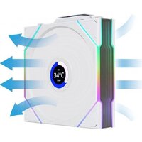 Комплект вентиляторов для корпуса с контроллером Lian Li Uni Fan TL 120 Wireless Reverse 12RTLLCD1W3W G99.12RTLLCD1W3W.R0 - Превью изображения №4 — Интернет-магазин ПроЗаказ