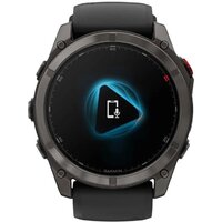 Умные часы Garmin Fenix 8 Pro 51 мм (серый, черный силиконовый ремешок) - Превью изображения №7 — Интернет-магазин ПроЗаказ