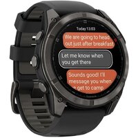 Умные часы Garmin Fenix 8 Pro 51 мм (серый, черный силиконовый ремешок) - Превью изображения №3 — Интернет-магазин ПроЗаказ
