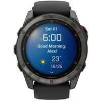Умные часы Garmin Fenix 8 Pro 51 мм (серый, черный силиконовый ремешок) - Превью изображения №10 — Интернет-магазин ПроЗаказ