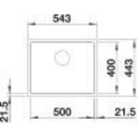 Кухонная мойка Blanco Subline 500-IF SteelFrame 524109 (белый) - Превью изображения №3 — Интернет-магазин ПроЗаказ