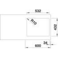 Кухонная мойка Blanco Subline 500-IF SteelFrame 524109 (белый) - Превью изображения №4 — Интернет-магазин ПроЗаказ