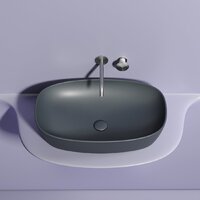 Умывальник Ceramica Nova Element CN6049MDH (темный антрацит матовый) - Превью изображения №2 — Интернет-магазин ПроЗаказ