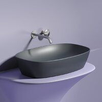 Умывальник Ceramica Nova Element CN6049MDH (темный антрацит матовый) - Превью изображения №3 — Интернет-магазин ПроЗаказ