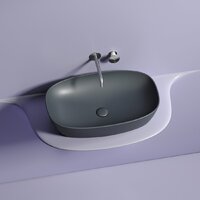 Умывальник Ceramica Nova Element CN6049MDH (темный антрацит матовый) - Превью изображения №4 — Интернет-магазин ПроЗаказ
