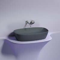 Умывальник Ceramica Nova Element CN6049MDH (темный антрацит матовый) - Превью изображения №9 — Интернет-магазин ПроЗаказ