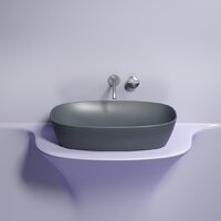 Умывальник Ceramica Nova Element CN6049MDH (темный антрацит матовый) - Превью изображения №5 — Интернет-магазин ПроЗаказ